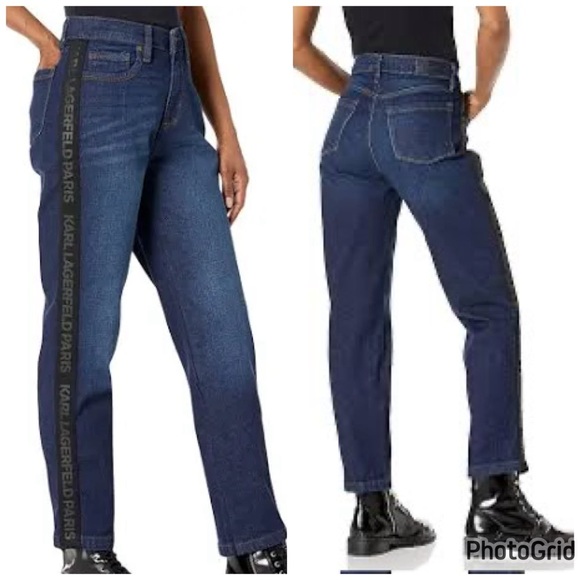 Karl Lagerfeld Logo Jeans - Picture 2 of 9